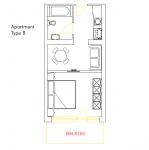 Layout of Apartment Type B