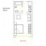 Layout of Apartment Type A
