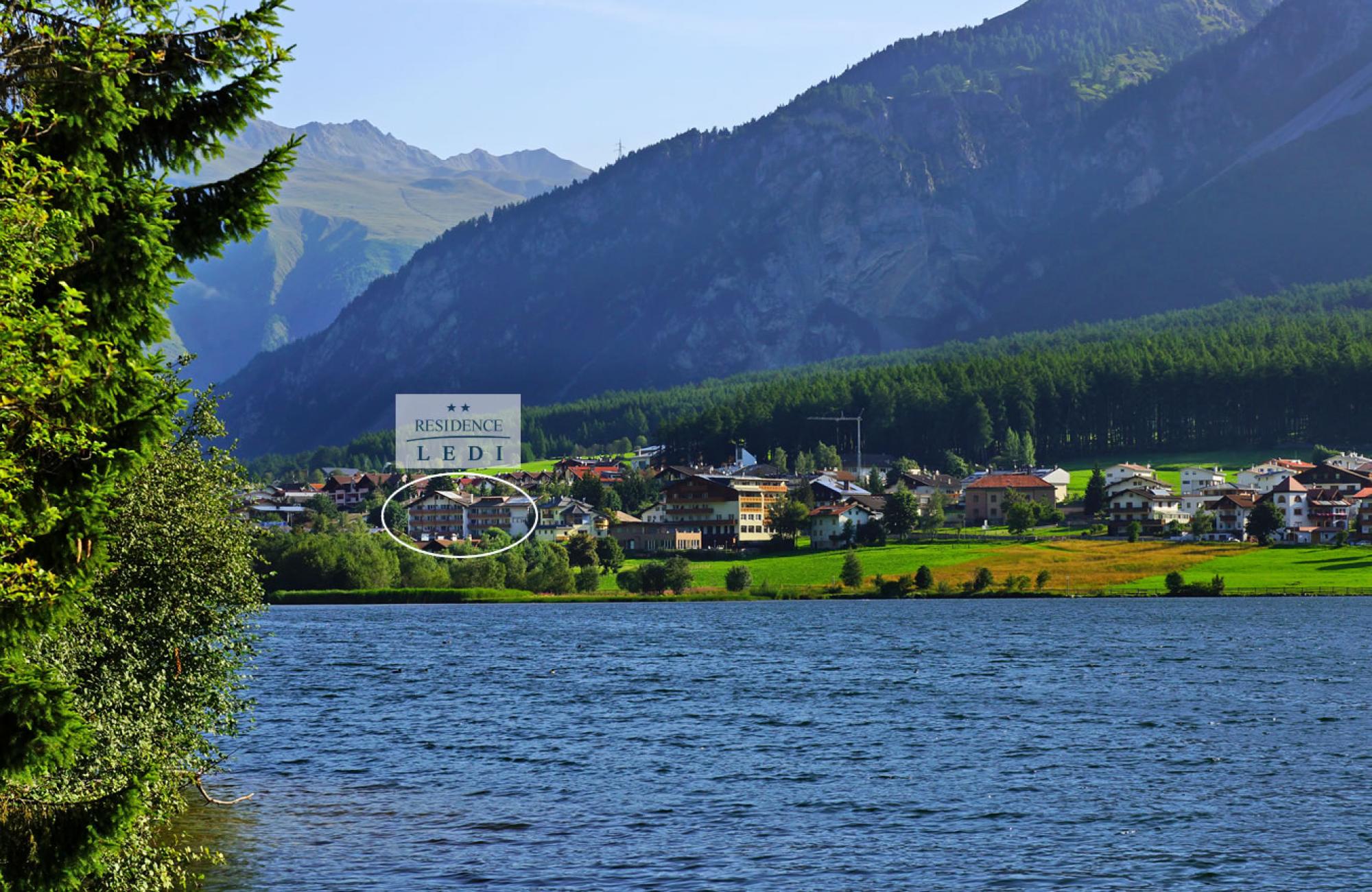 Lage der Residence Ledi in St. Valentin auf der Haide am Haidersee