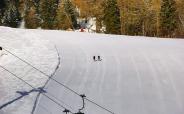 Pistes in the Haideralm ski area near St. Valentin